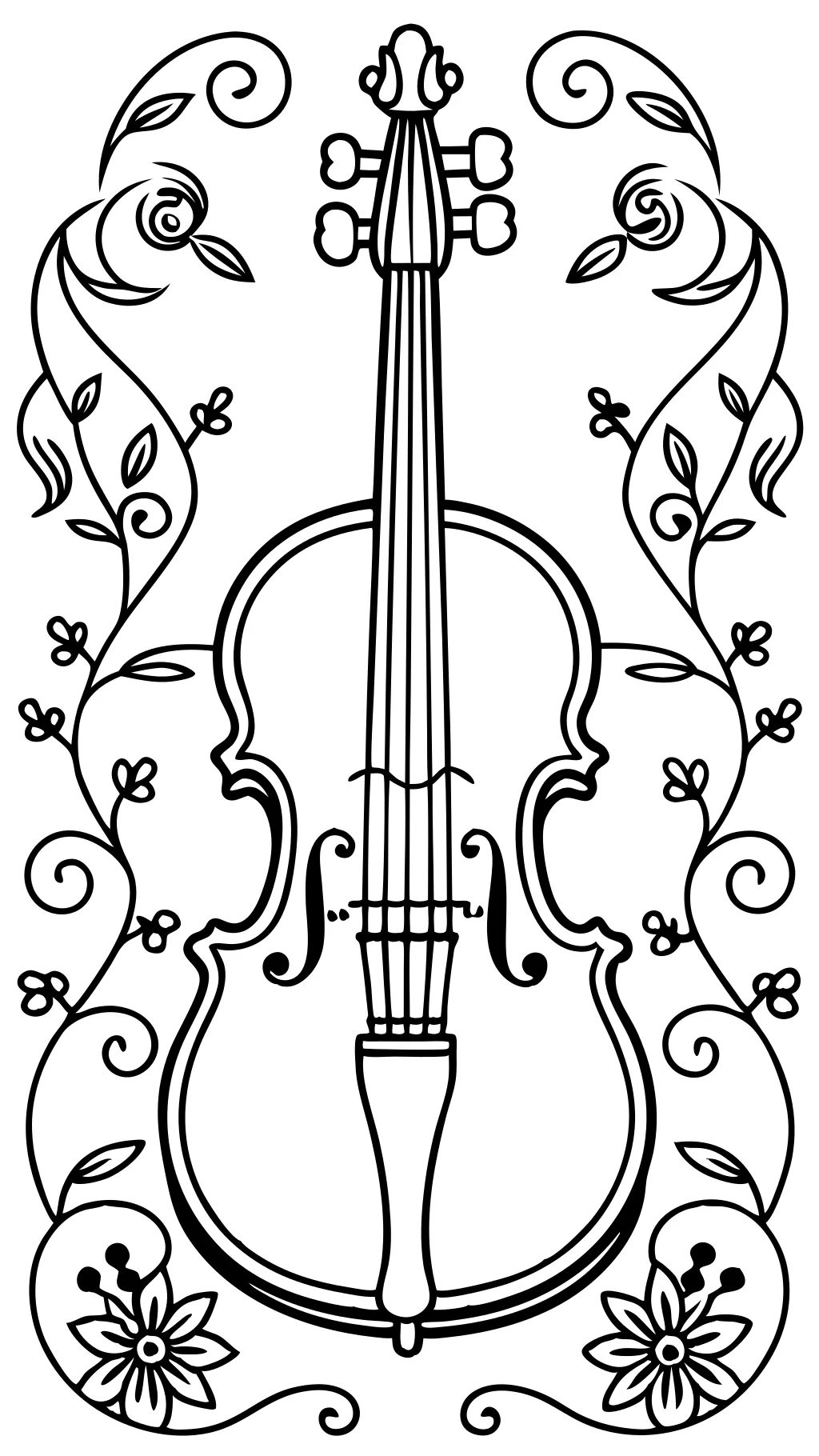 coloriage violon